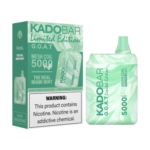 Kado Bar BR5000 – The Real Miami Mint Disposable Vape (5,000 Puffs)