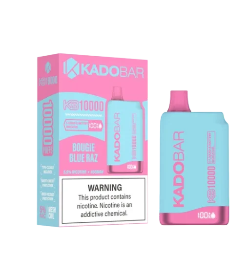 Kado Bar KB10000 – Bougie Blue Razz Disposable Vape (10,000 Puffs)